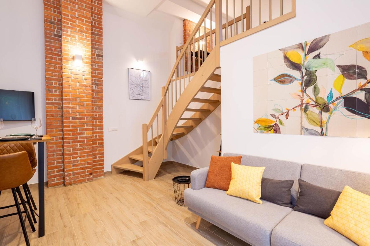 Soulscape Apartments Loft Zwickau Citycenter Mit Tg-Stellplatz, Magenta-Tv Und Klima Kültér fotó